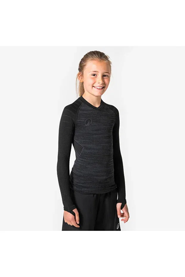 Детское термобелье для мальчиков футбольное Keepdry Decathlon, Black Carbon Gray — фото 3