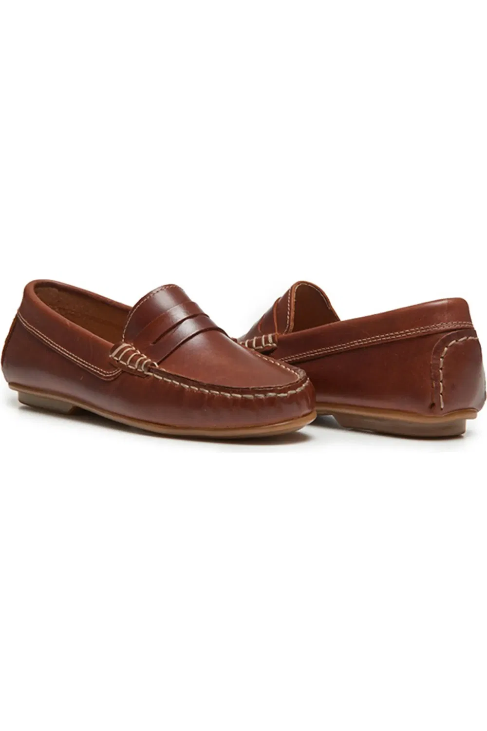 Детские туфли лоферы на плоской подошве Alex CHILDRENCHIC, коричневый