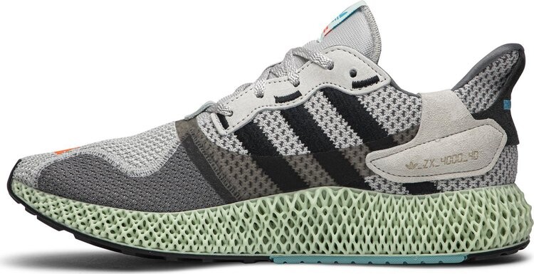 Кроссовки Adidas ZX 4000 4D 'I Want, I Can', серый — фото 4