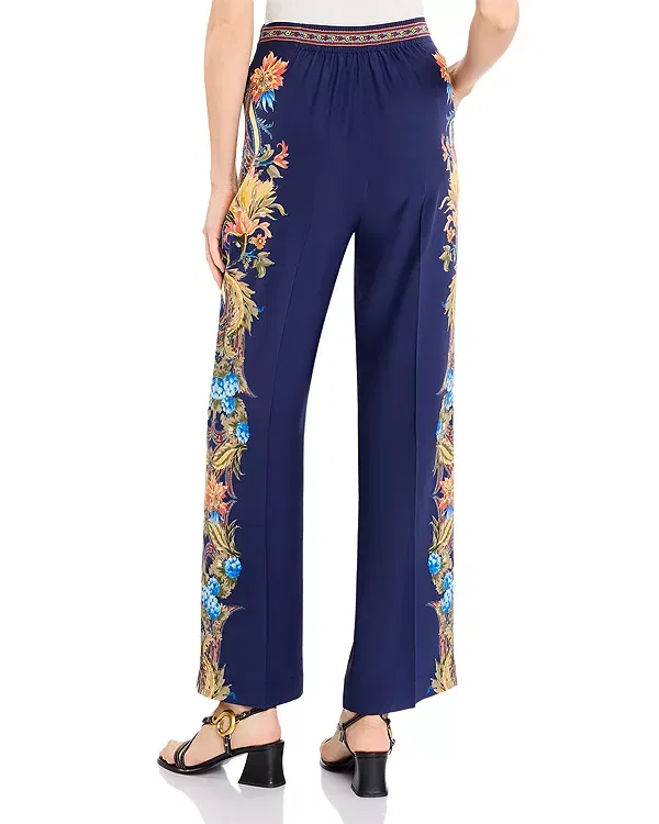 Женские брюки с принтом Etro, Printed Blue — фото 3
