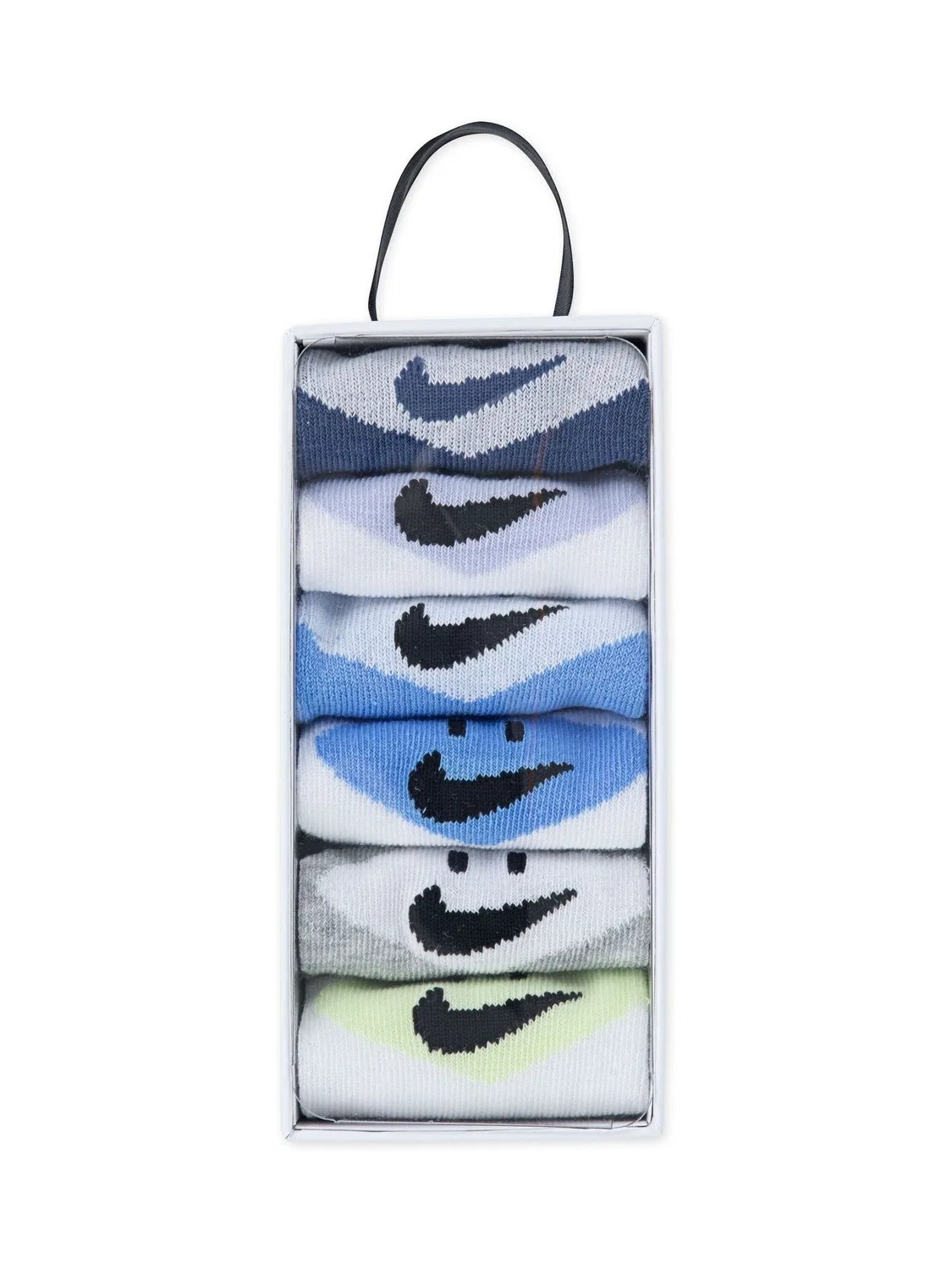 Носки Nike Smiley Quarter Socks, синие — фото 4