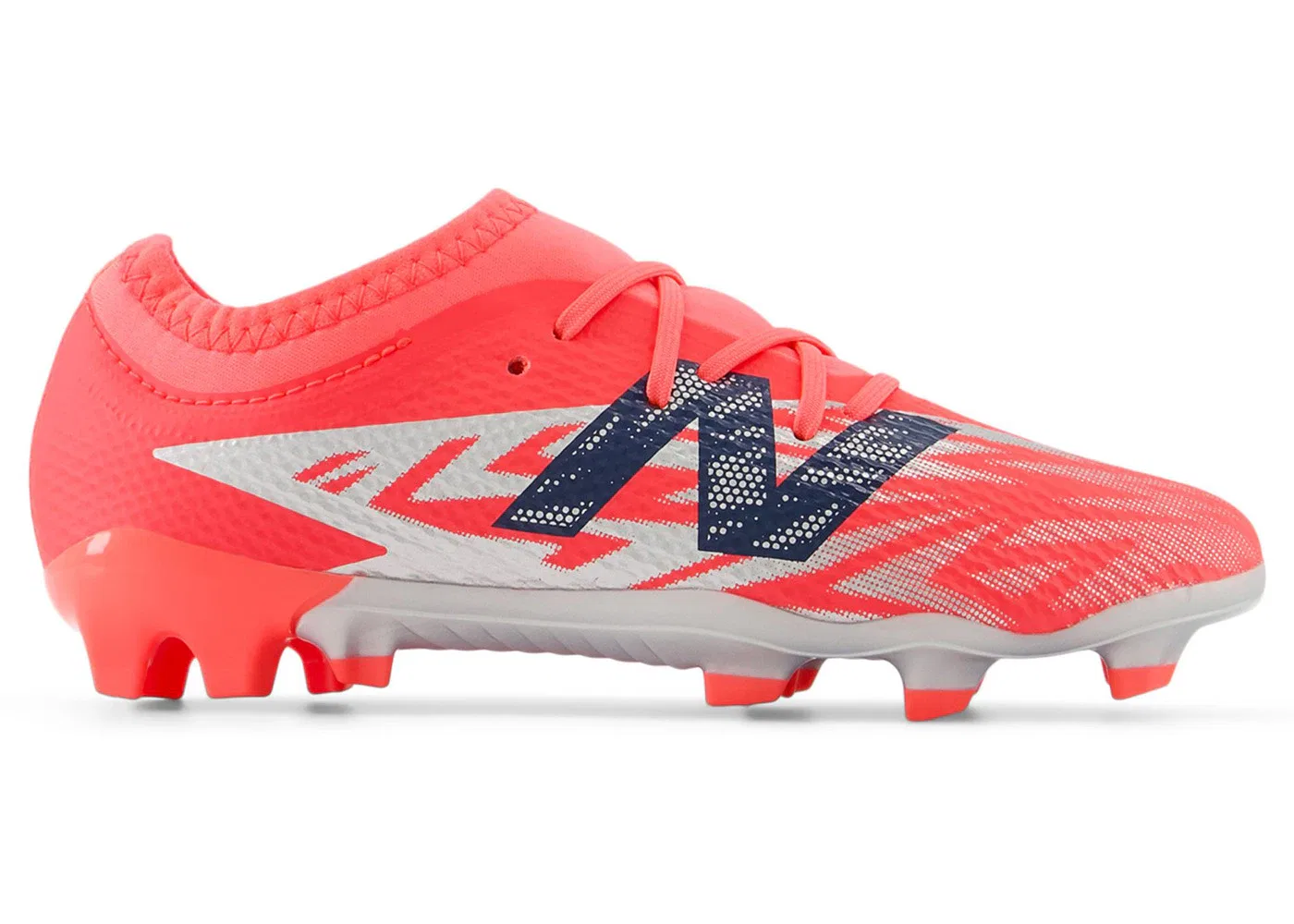 Детские бутсы New Balance Furon Team FG V8, Energy Red/NB Navy/Light Cyclone