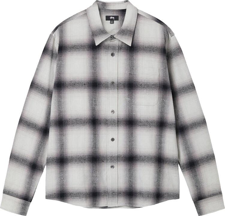 

Рубашка Stussy Hellshire Plaid Shirt 'Grey', серый