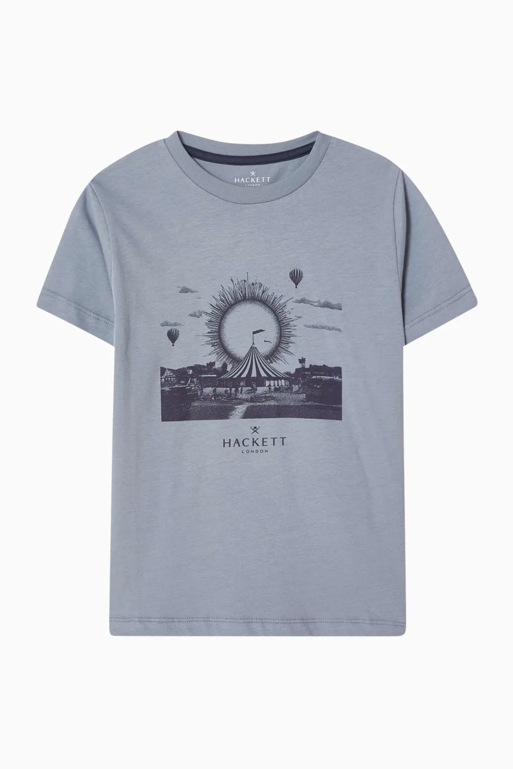 Футболка с принтом Festival Wheel Hackett London, синий