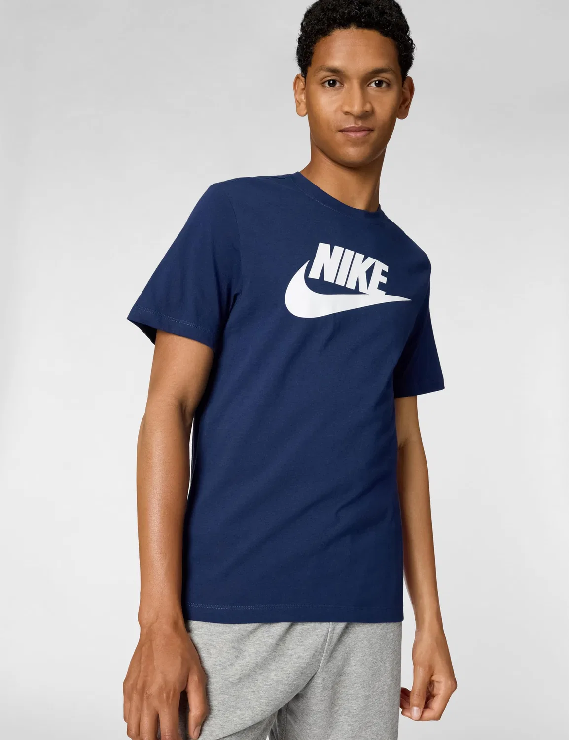 Мужская футболка хлопковая NIKE Club NIKE, Blue — фото 4