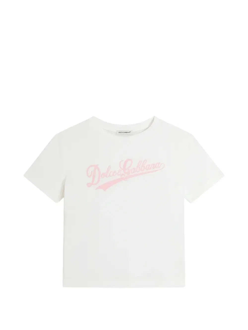 Футболка из джерси с логотипом Dolce & Gabbana Kids, белый