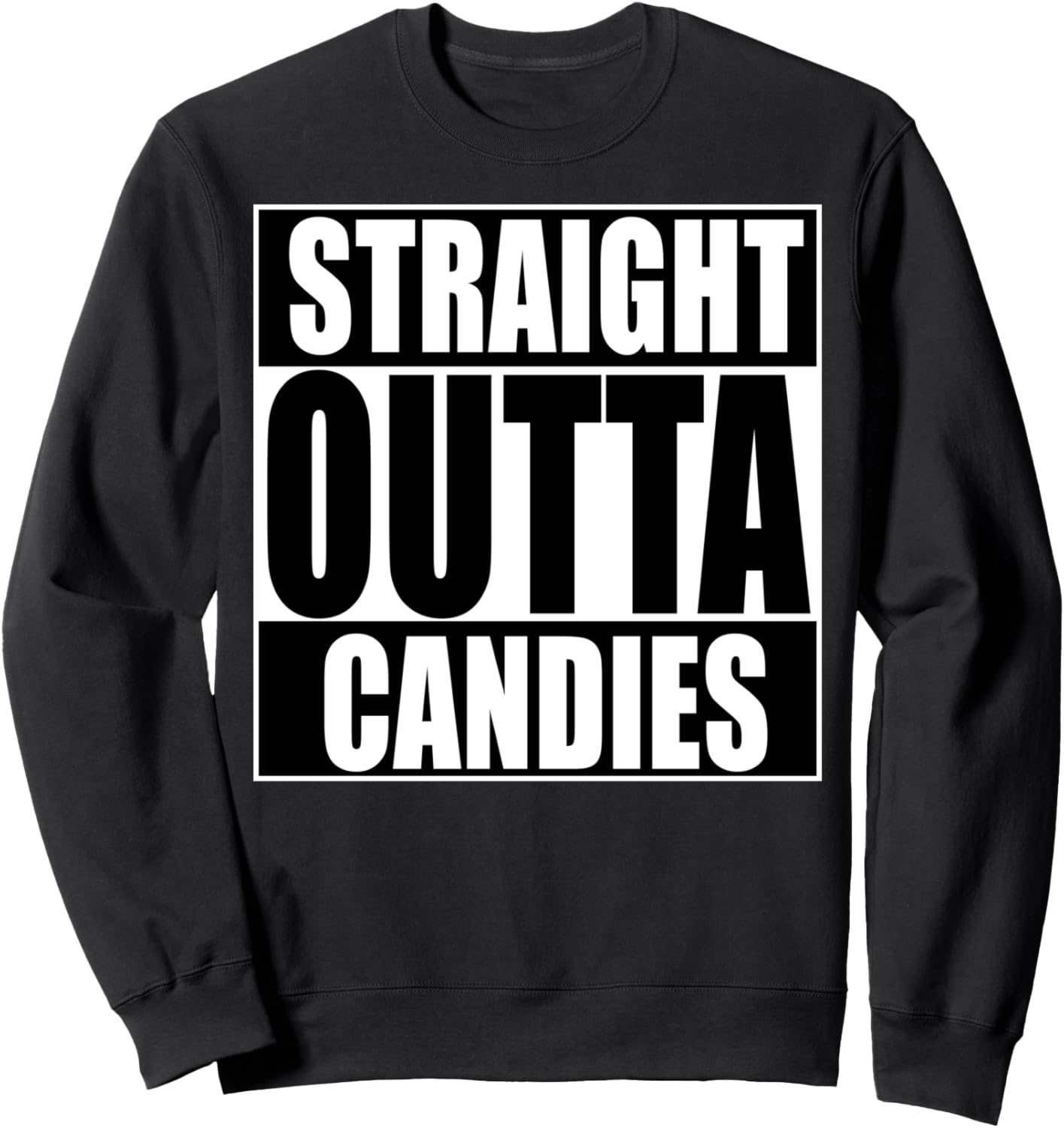 

Толстовка Straight Outta Candies на Хэллоуин Miftees Halloween Tees, черный