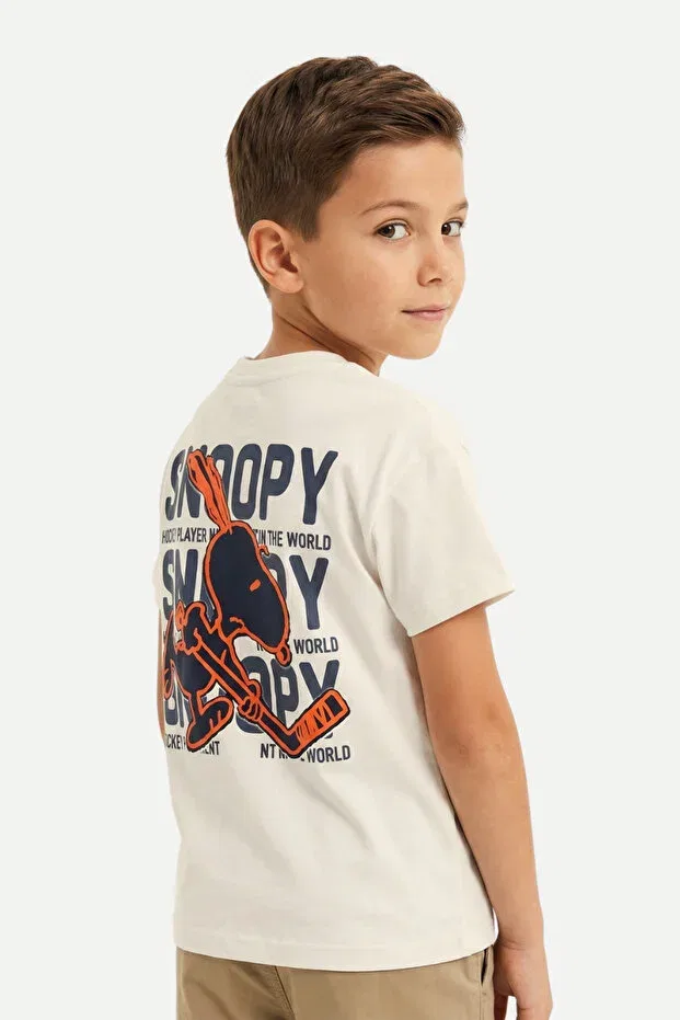 Детская футболка для девочек с принтом Snoopy baby t-shirt Escabel, Gray — фото 2