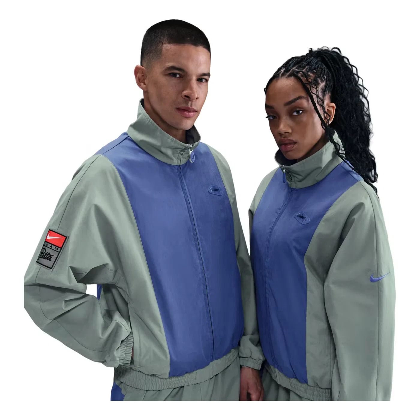 Куртка с принтом Patta Nike, серая