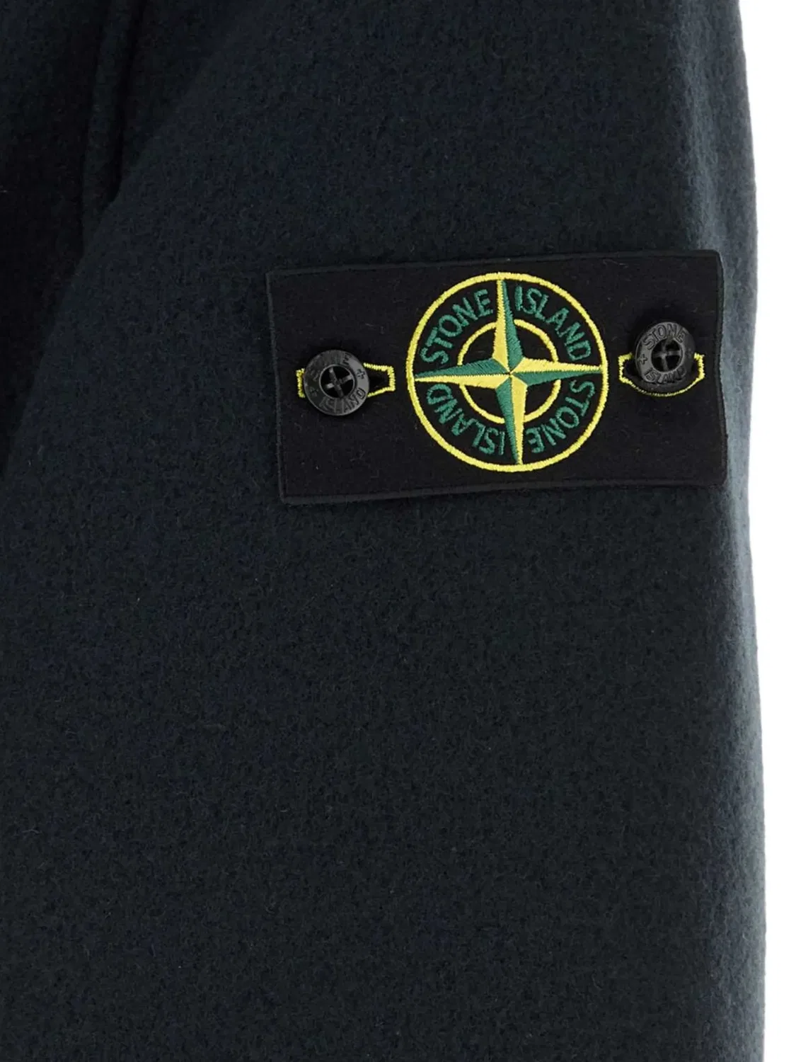 Stone Island Бушлат из плотного мелтона, синий — фото 2