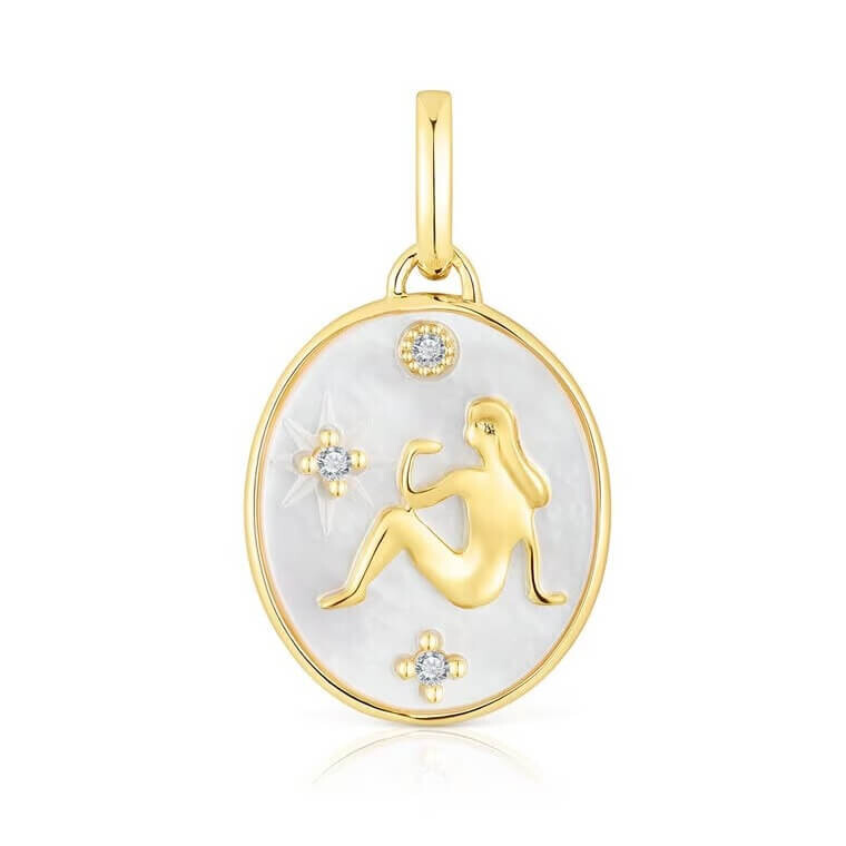 

Подвеска Tous Horoscope Virgo, серебро позолоченное/перламутр/топазы