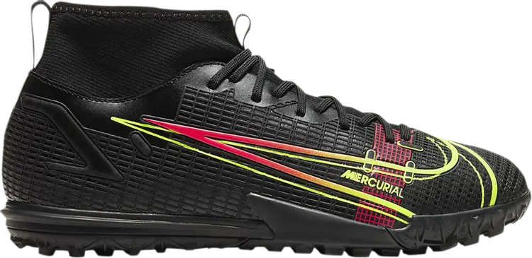 

Лимитированные кроссовки Nike Mercurial Superfly 8 Academy TF GS 'Black Cyber', черный