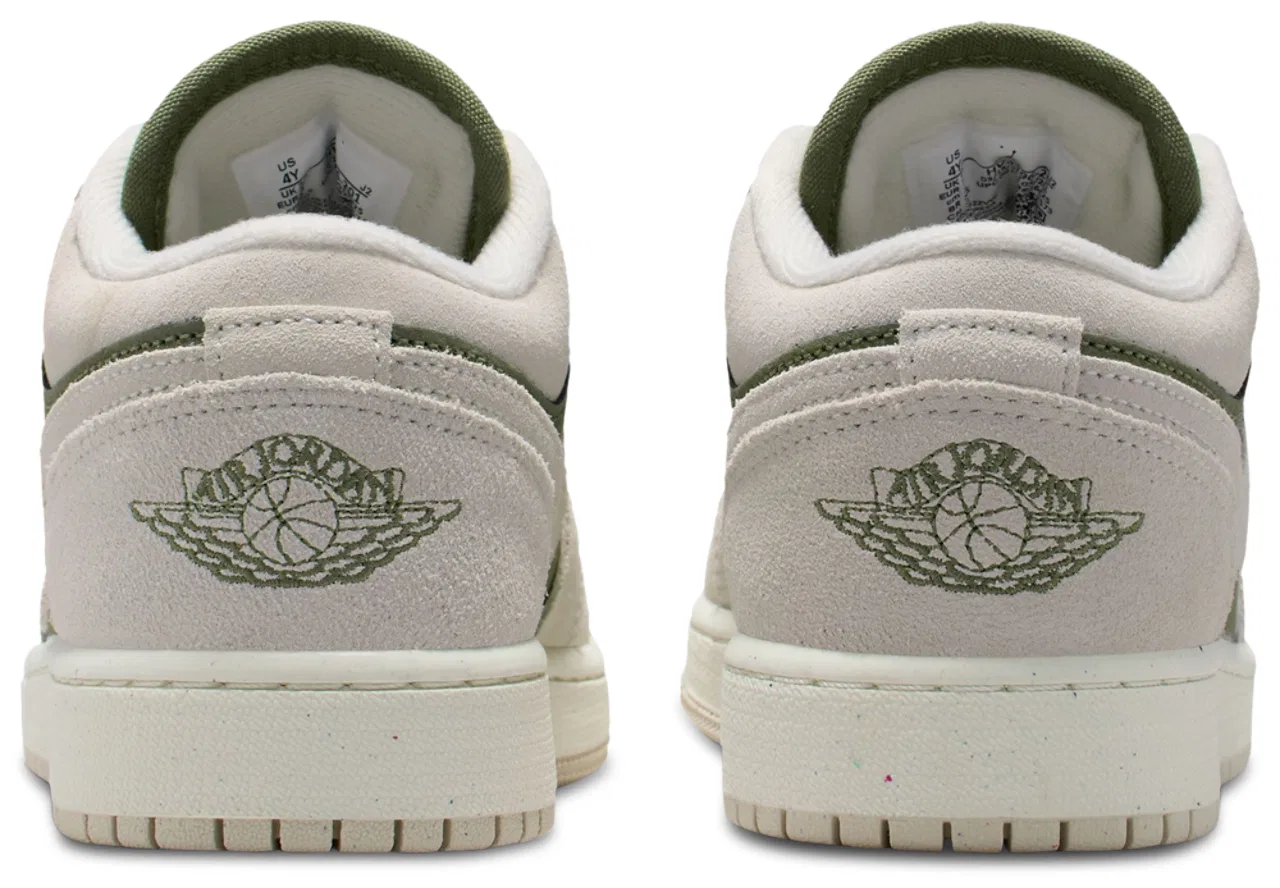 Кроссовки для мальчиков Air 1 Low SE Jordan, зеленый/бежевый — фото 3