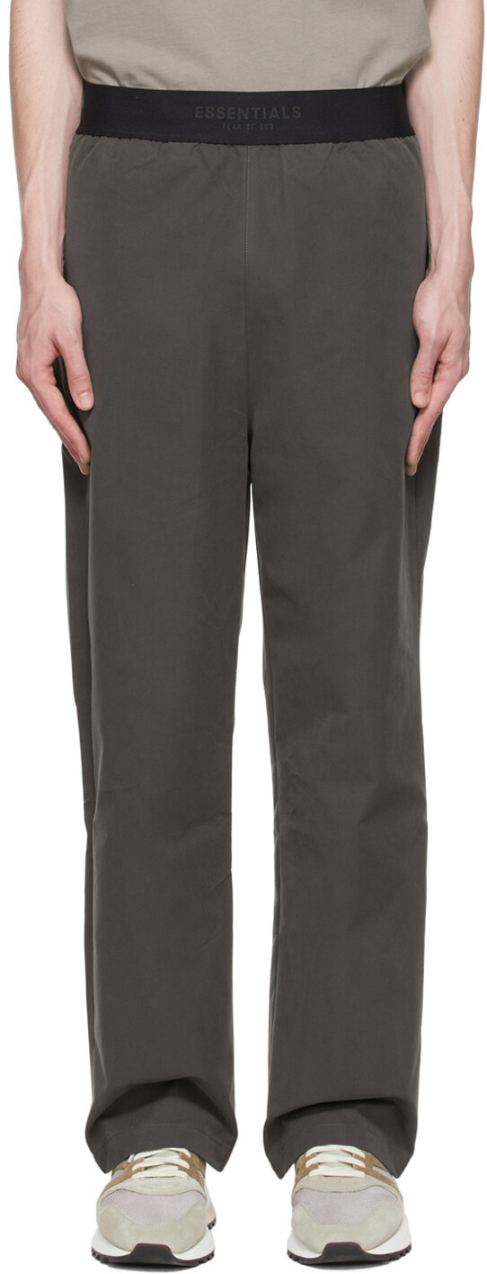 

Черные хлопковые брюки для отдыха Essentials, Черный, Черные хлопковые брюки для отдыха Essentials