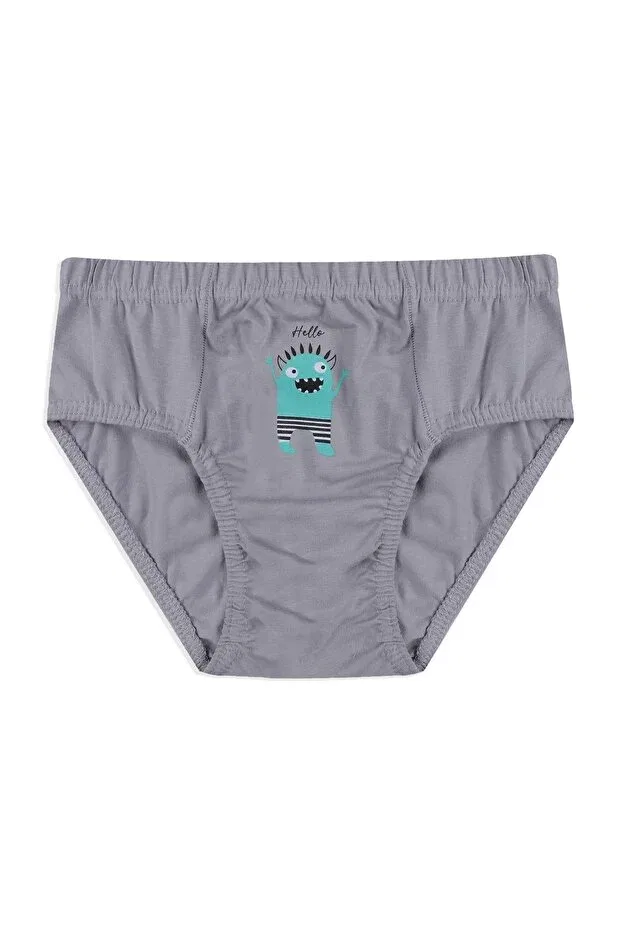 Детские трусы для мальчиков с принтом 3-piece Cute Monster Patterned Slip Koza Iç Giyim, 3050-16 — фото 3