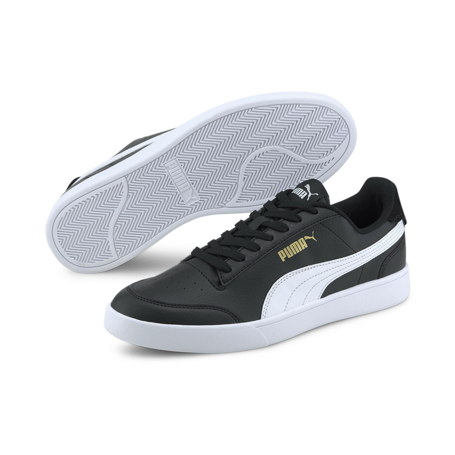 

Кроссовки PUMA Shuffle PUMA, черный/белый/золотой