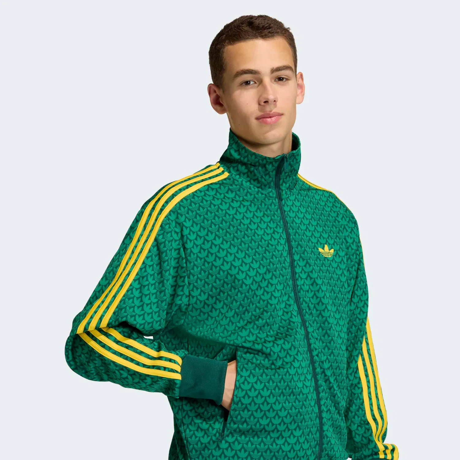 Мужская тренировочная куртка Firebird Adidas Originals, Collegiate Green — фото 2