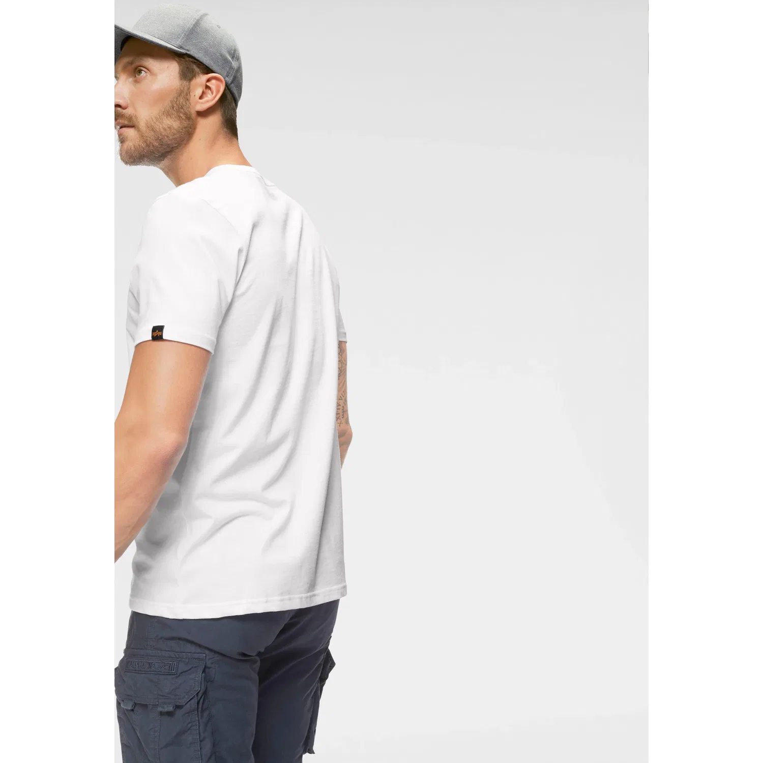 Детская футболка с логотипом Alpha Industries, White — фото 2