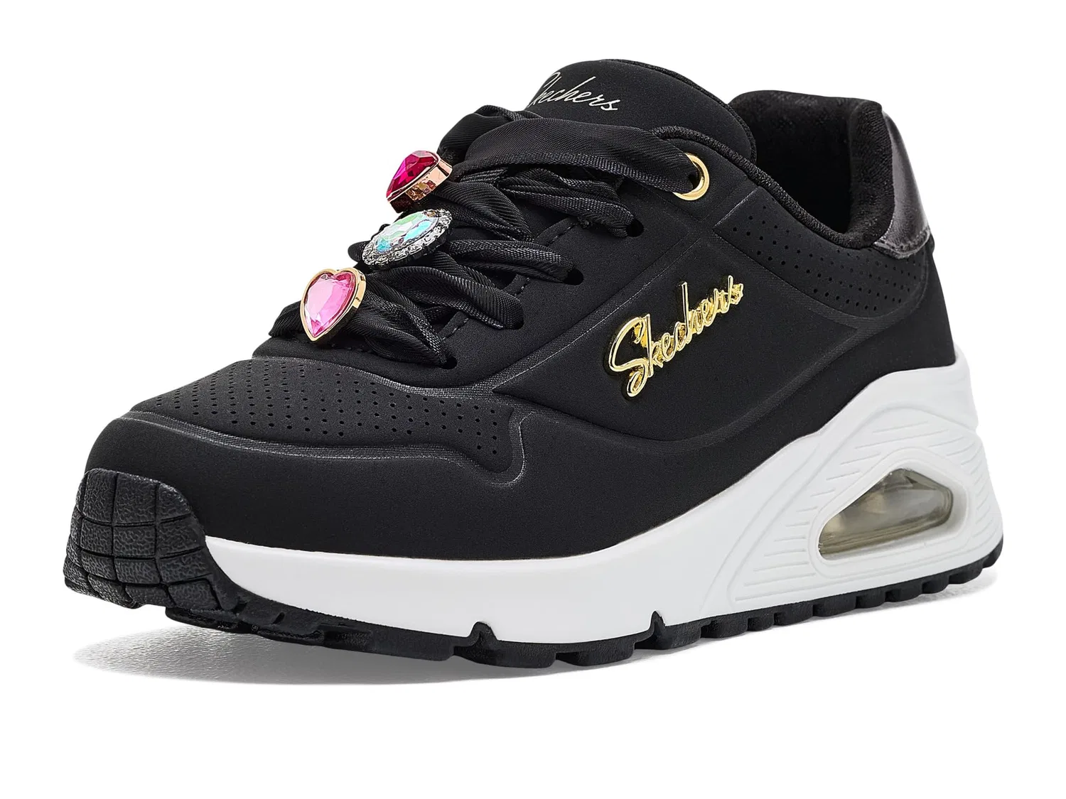 Кроссовки Uno Gen1-Bejeweled Pop 310923L (для маленьких и больших детей) Skechers Kids, Black