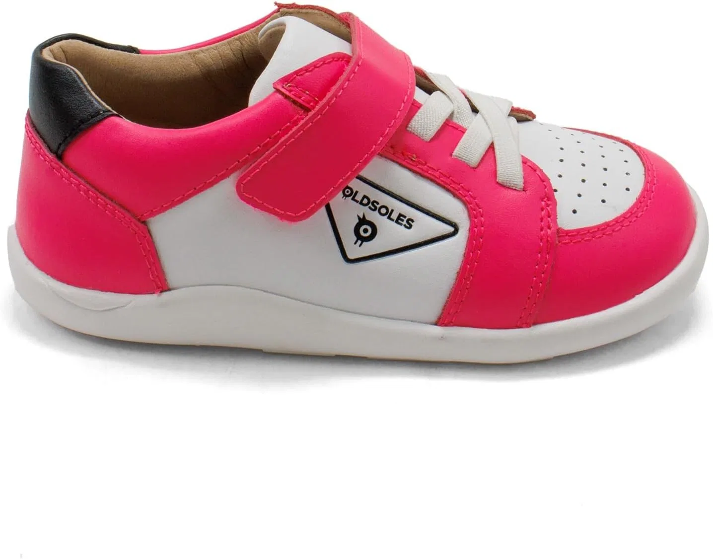 Детские кожаные кроссовки для девочек Old Soles, Snow Neon Pink — фото 3