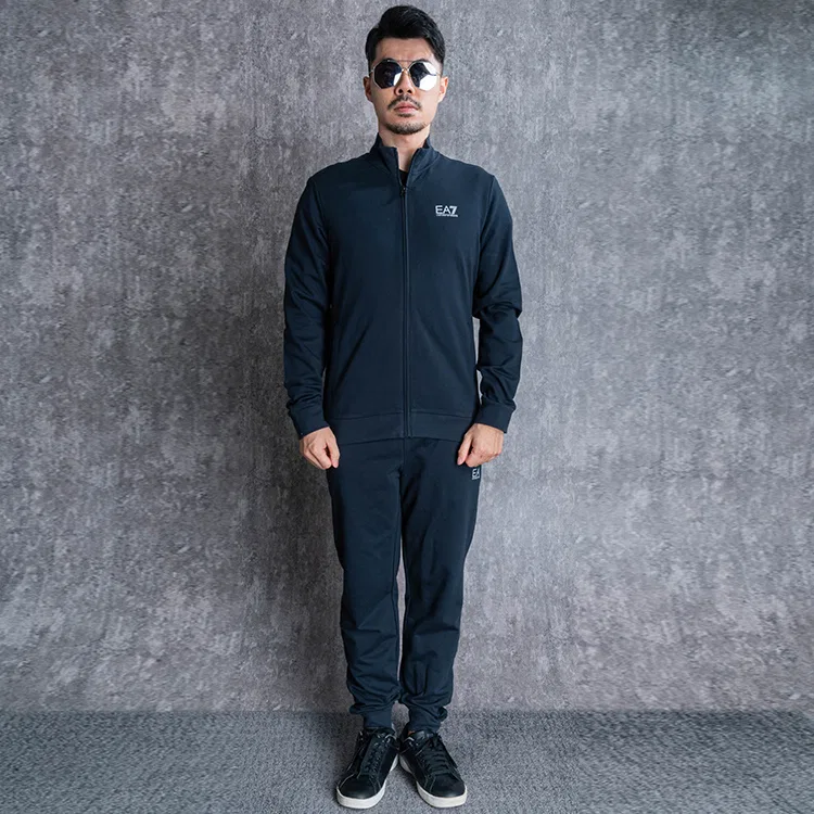 Мужской спортивный костюм с логотипом Emporio Armani, Blue — фото 3