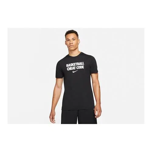 Мужская футболка с принтом Nike Dri-FIT Cheat Code, Schwarz — фото 2