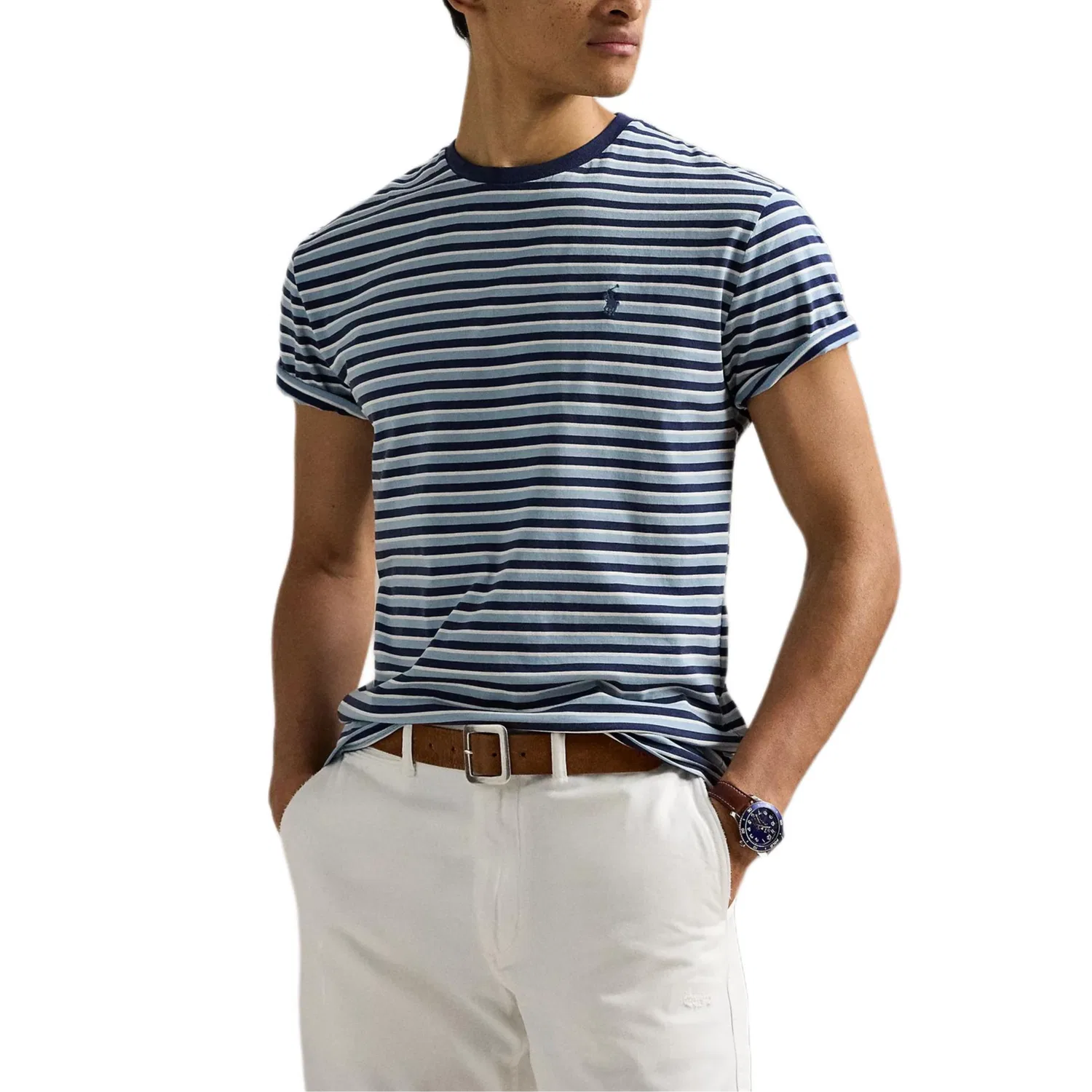 Мужская футболка Polo Ralph Lauren Classic Version, Blue Multicolor — фото 4