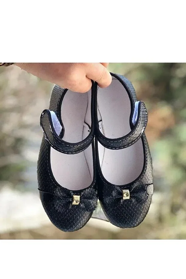 Детские балетки для девочек текстильные Altuntaş, Black — фото 3