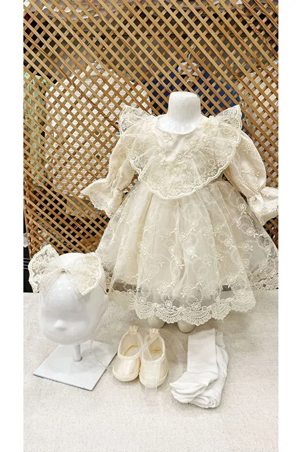 Детское платье для девочек кружевное комплект Park Bebe, Sakura Cappi — фото 3