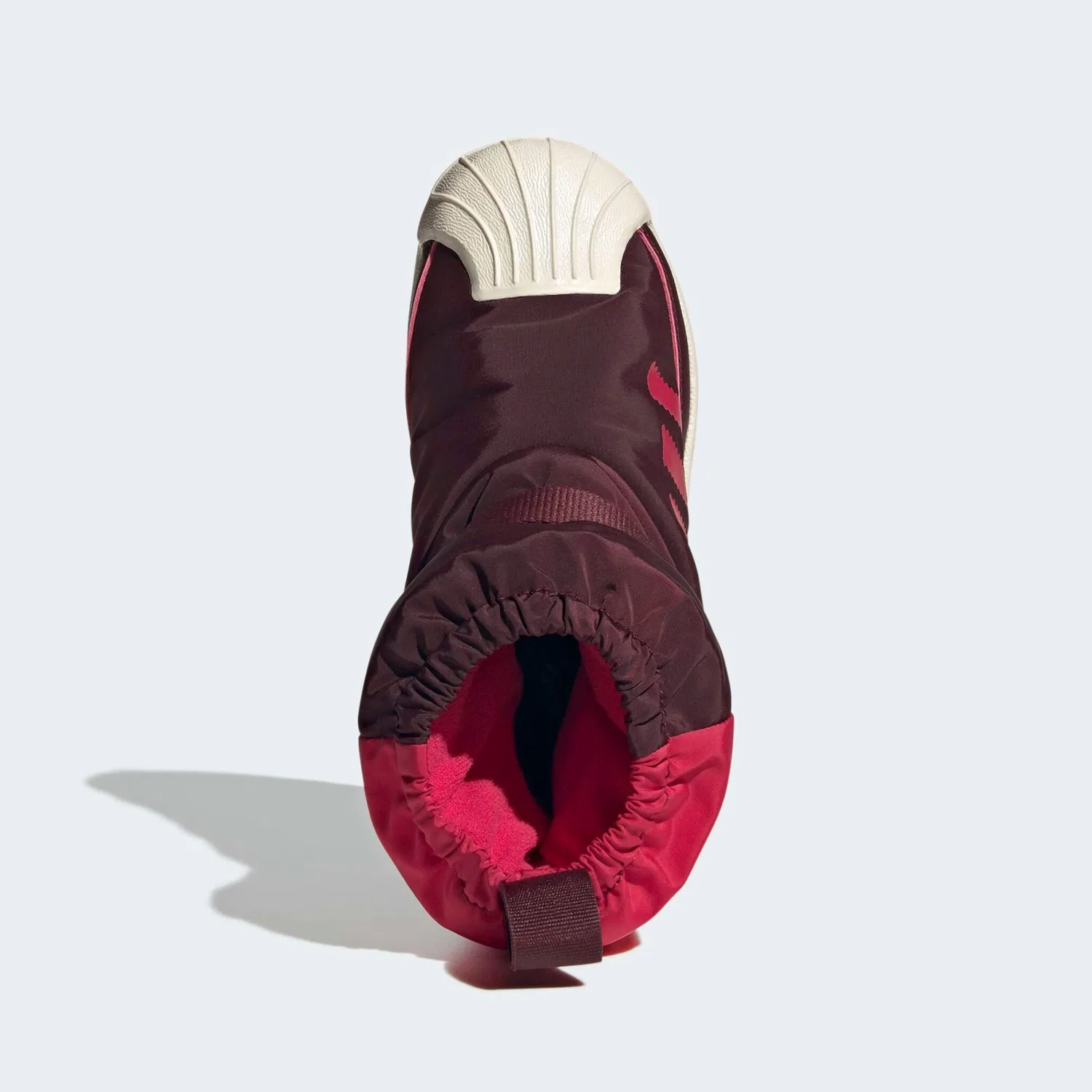 Детские зимние ботинки с водонепроницаемым верхом Adidas Originals, Maroon/Wonder White/Ruby Red — фото 4
