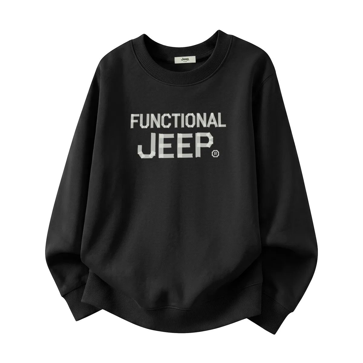 Детский свитшот унисекс с круглым вырезом Jeep Lifestyle, Heather Gray — фото 3