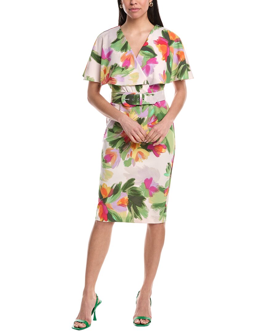 

Платье-футляр с поясом Maison Tara, фиолетовый