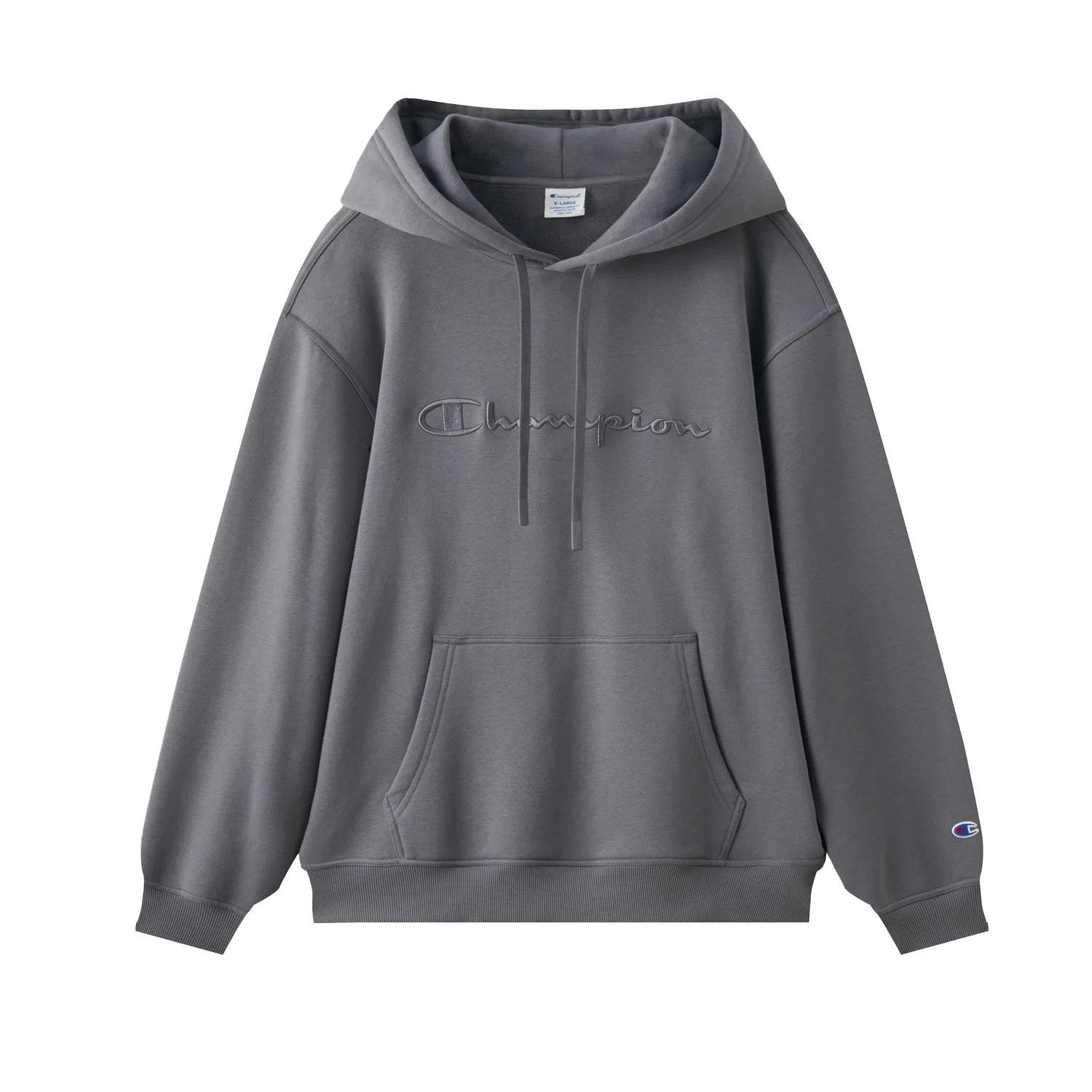 Детская толстовка унисекс с длинным рукавом Champion, Lead Gray-26