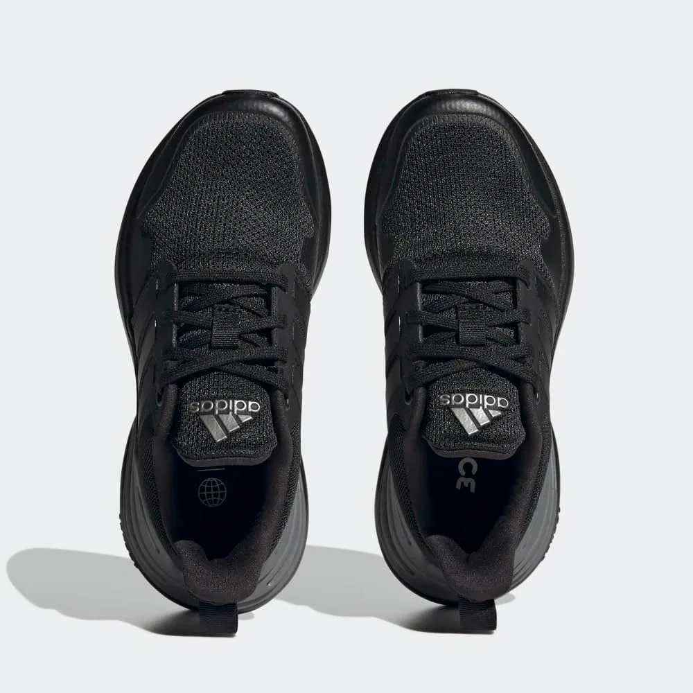 Детские кроссовки для девочек с эластичной шнуровкой Rapidasport Bounce, Black/Black/Iron Metallic — фото 4