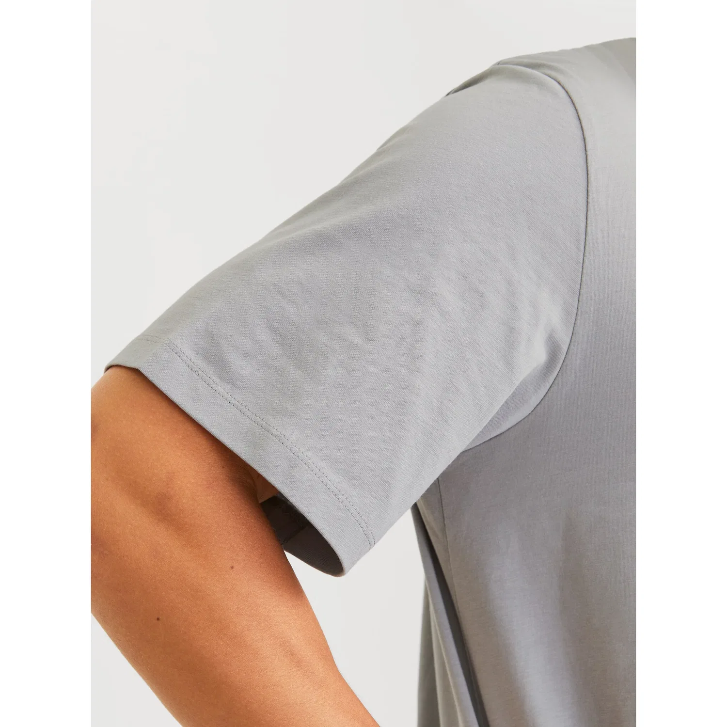 Детская облегающая футболка с принтом Jack & Jones, Gray — фото 4