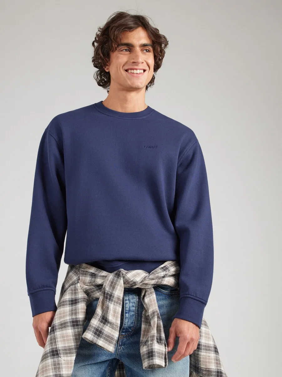 Толстовка LEVI'S 'Levi's Sweats Crew' темно-синего цвета — фото 2