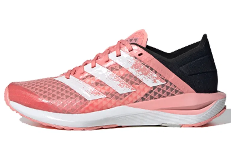 Детские беговые кроссовки с дышащим верхом Rapidafaito Summer.Rdy J Low Adidas, Pink Black White — фото 2