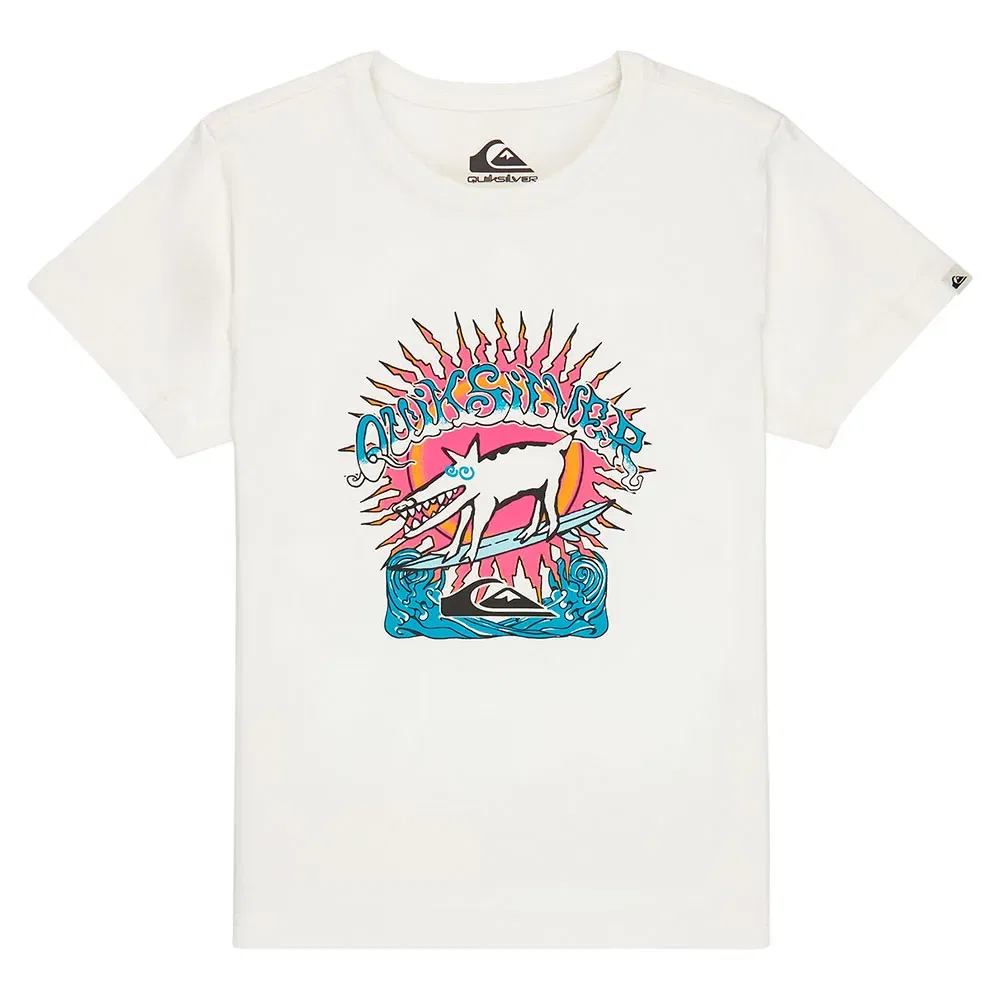 Футболка с коротким рукавом Ev Animal Surfer Quiksilver, белый