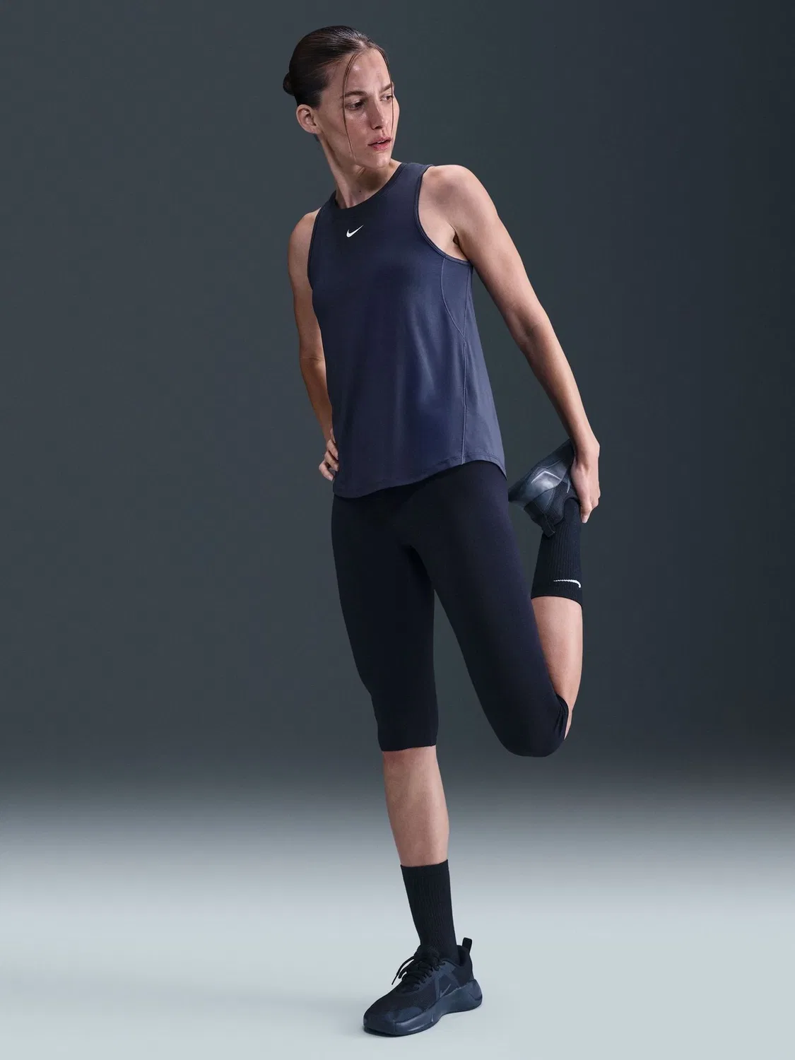Топ Nike One Dri-FIT, синий