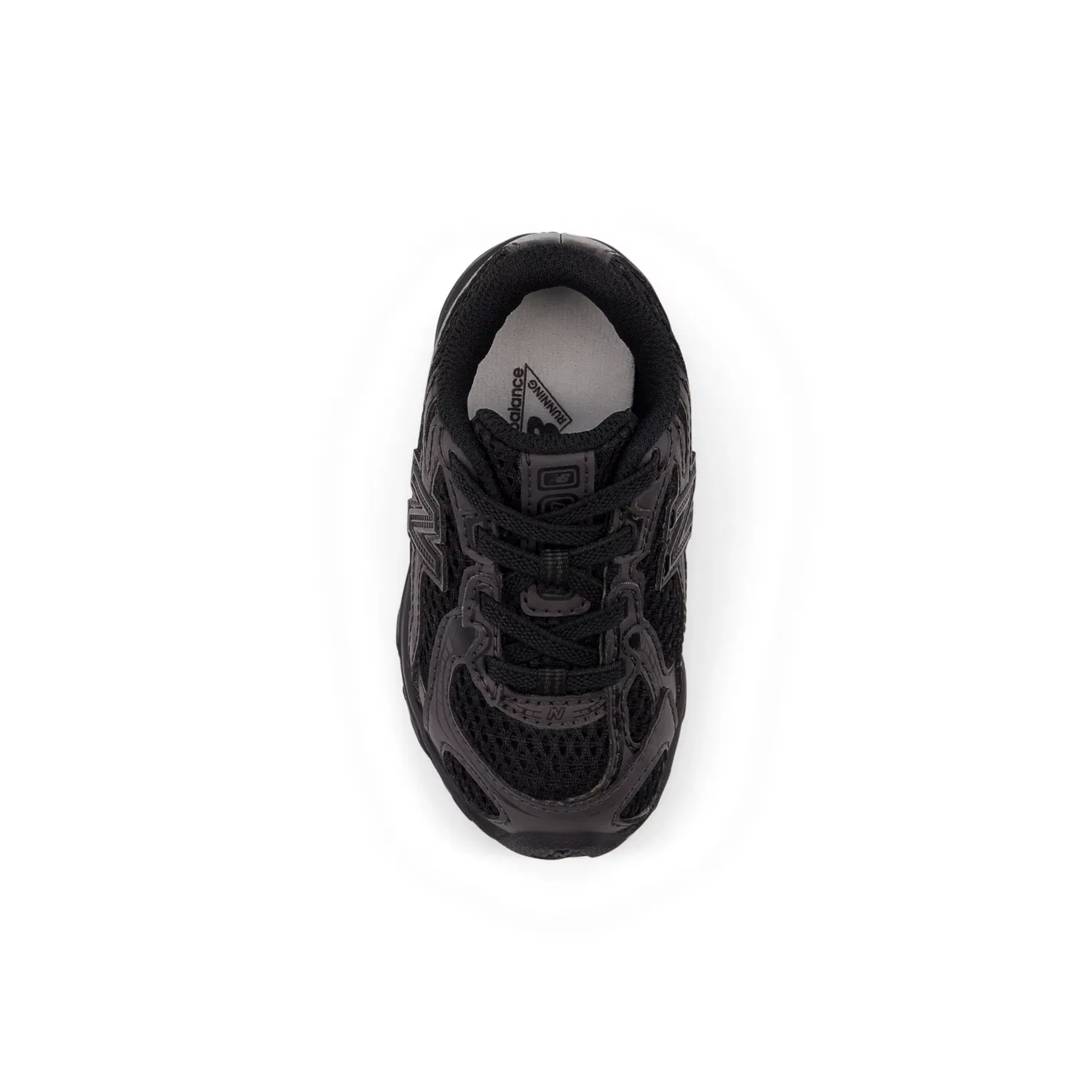 Детские кроссовки на шнурках-резинках 740 Bungee Lace New Balance, Black Cement — фото 4
