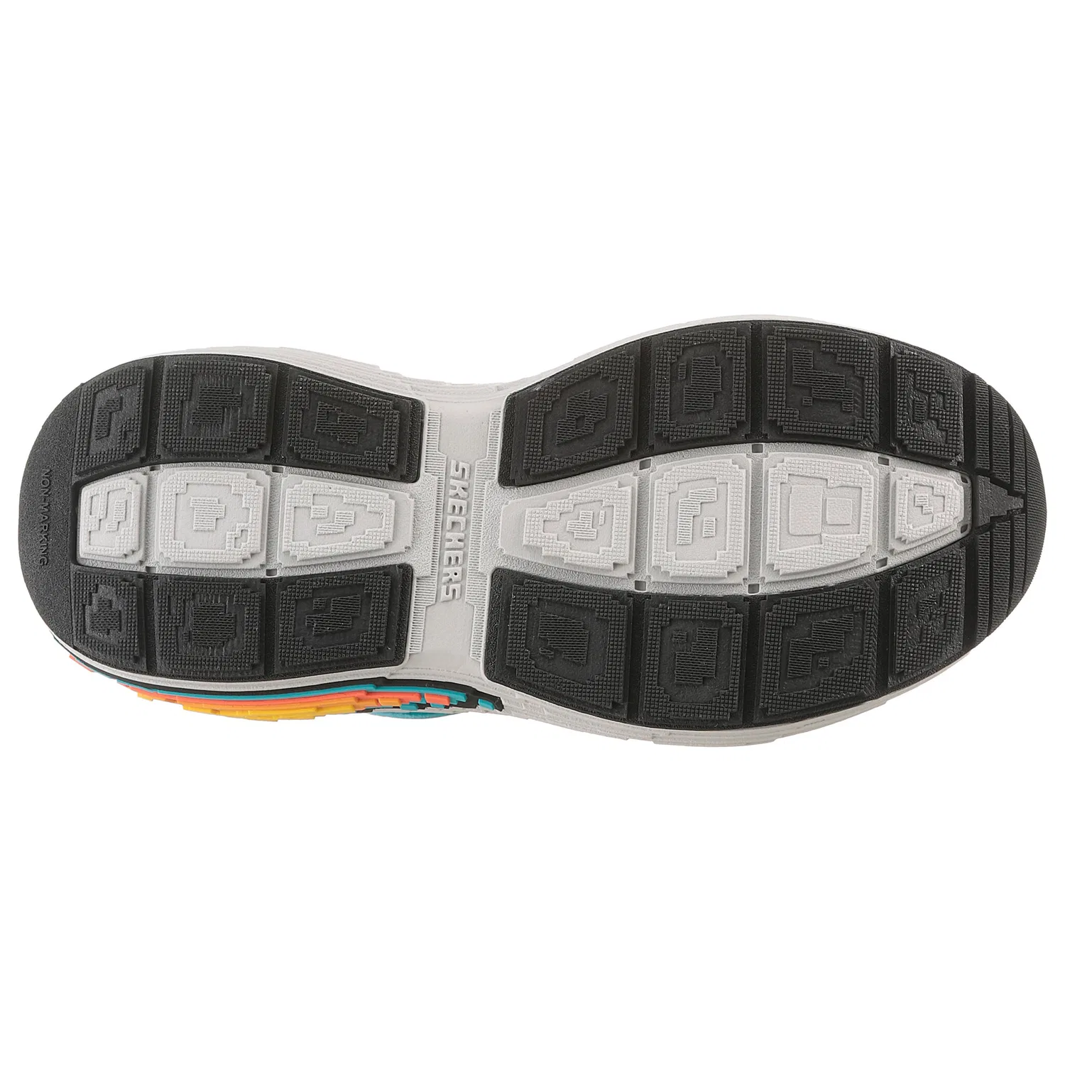 Детские кроссовки с контрастными деталями Mega Craft Skechers, Turquoise/Black — фото 4