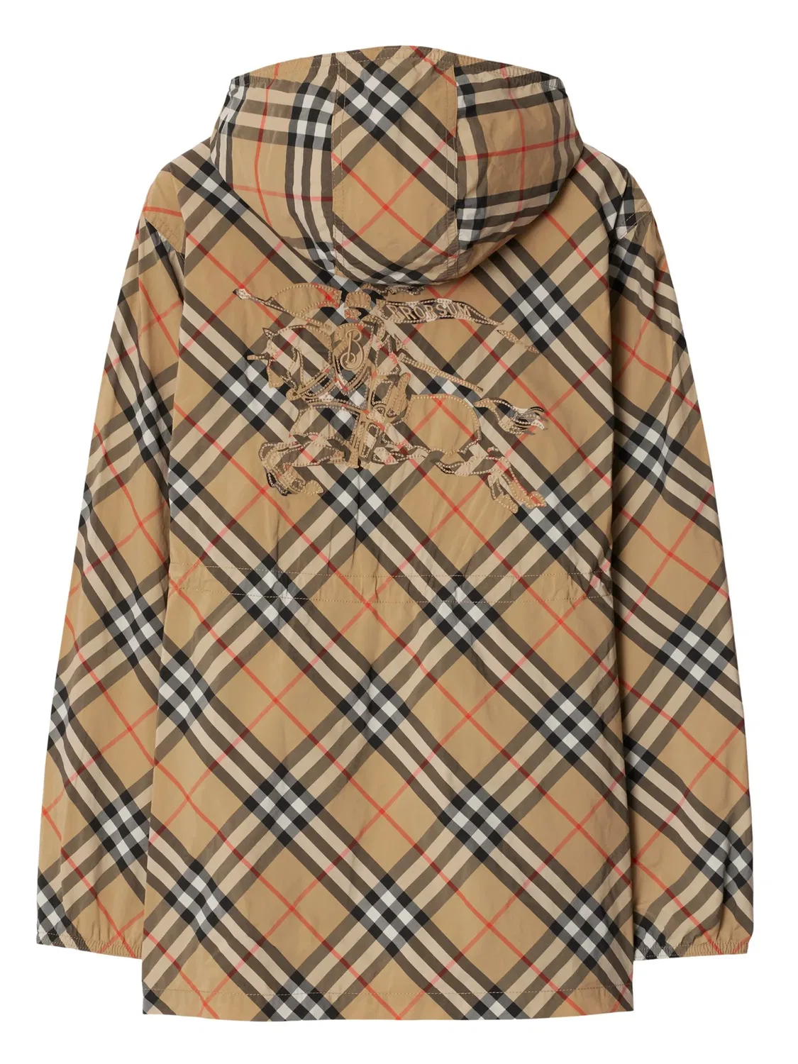 Burberry Пальто с капюшоном Nova Check нейтральные тона — фото 3