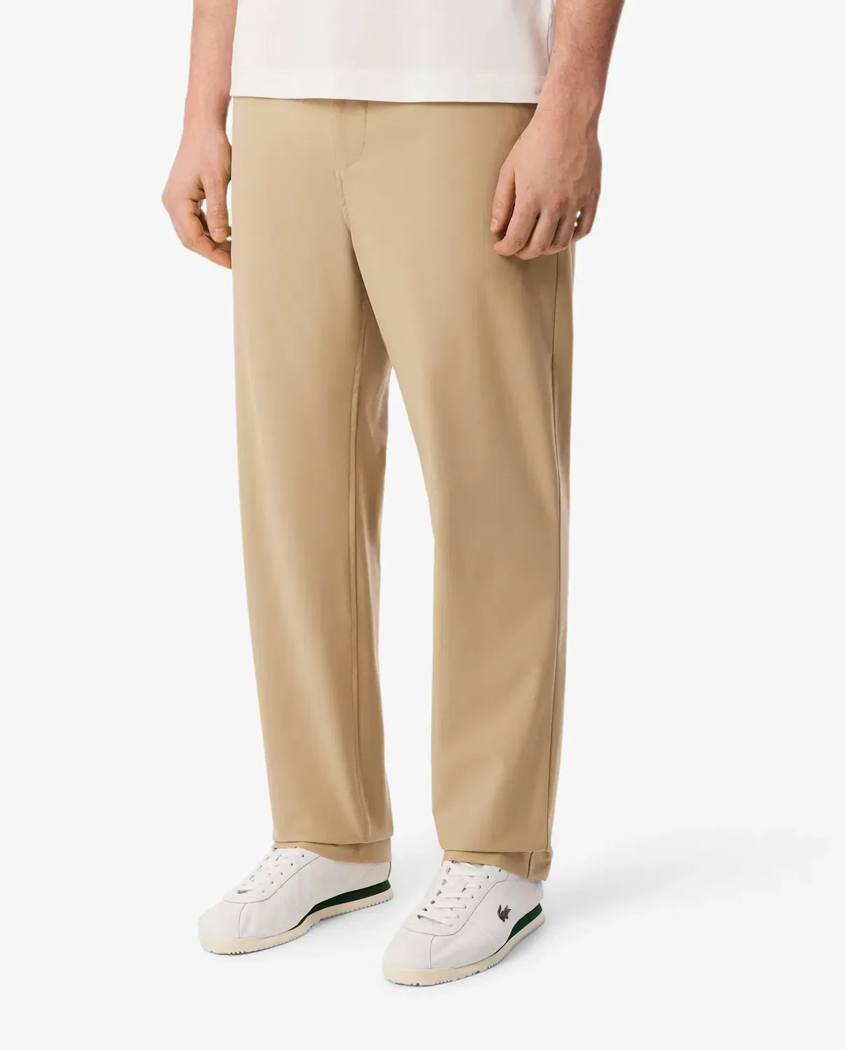 Мужские джоггеры из полиэстера Lacoste, Beige — фото 3