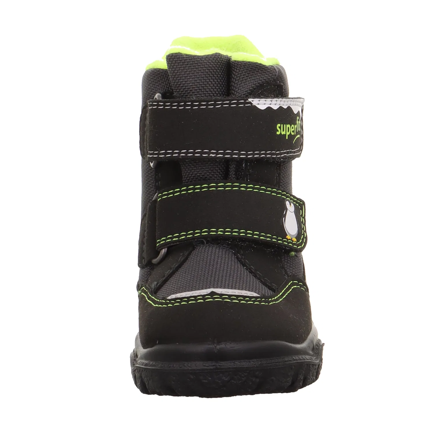 Детские снежные ботинки для мальчиков с принтом Husky1 Warm Gefütterte Superfit, Schwarz Gelb — фото 2