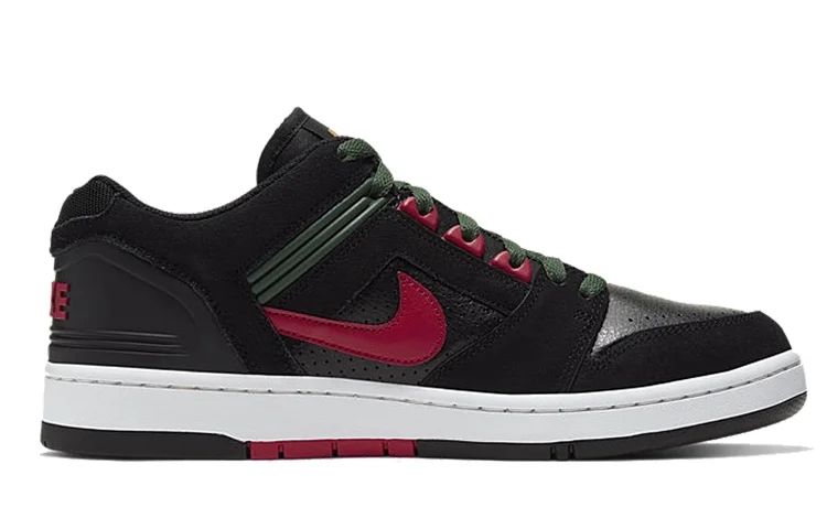 Кроссовки Nike SB Air Force 2 Low, черный/красный — фото 2