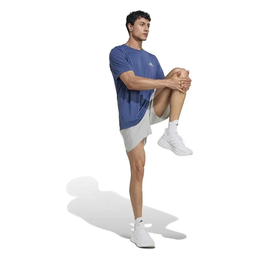Футболка с технологией Climacool Run Ess Tee adidas, Синий — фото 4