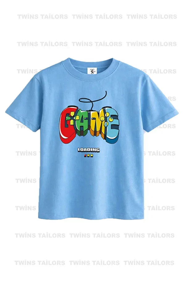 Детская футболка для девочек с принтом Skateboarding Cat and Game Twins Tailors, Orange — фото 3