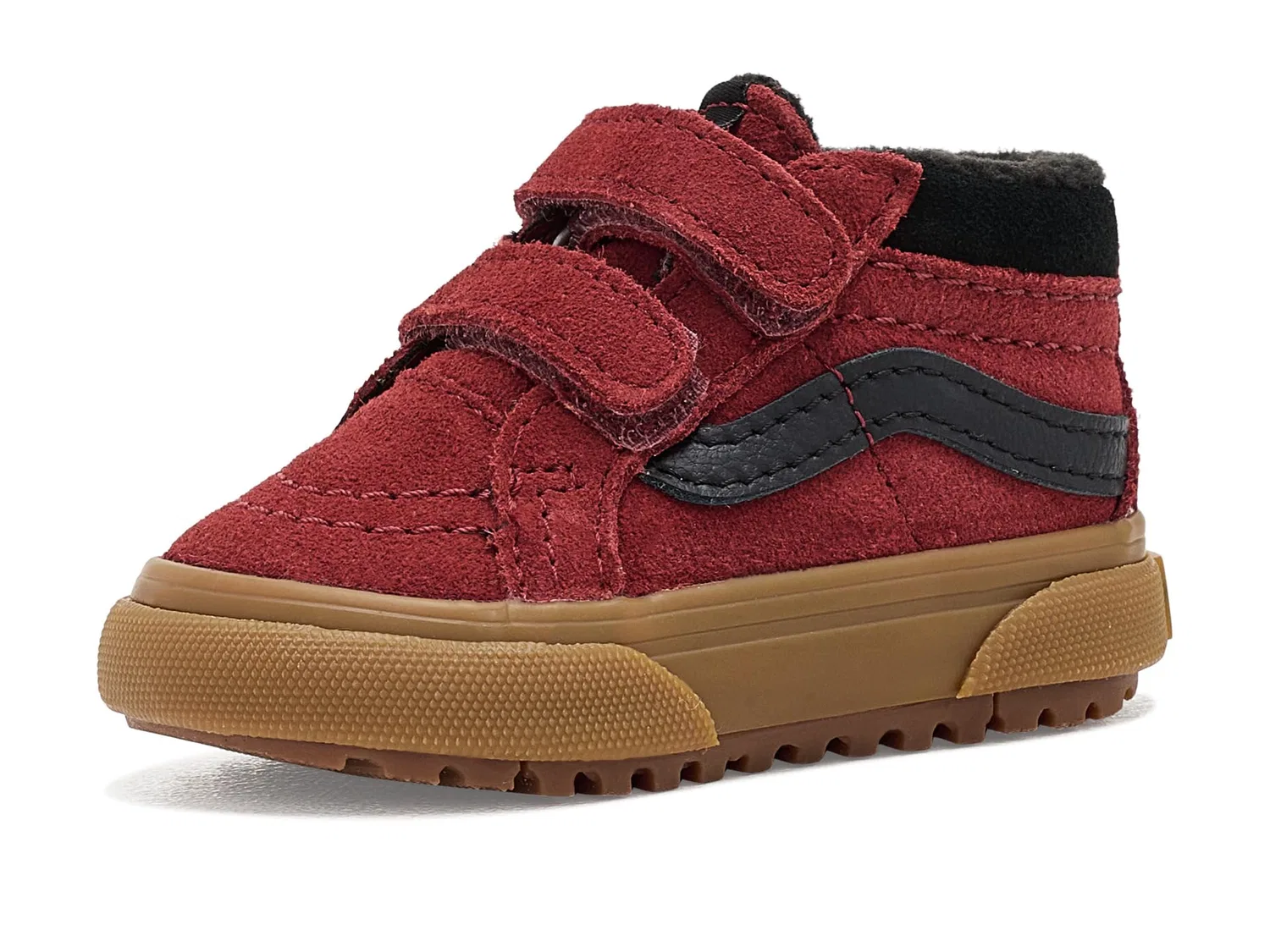 Кроссовки SK8-Mid Reissue V Insulated (для младенцев и малышей) Vans Kids, Gum Bordeaux