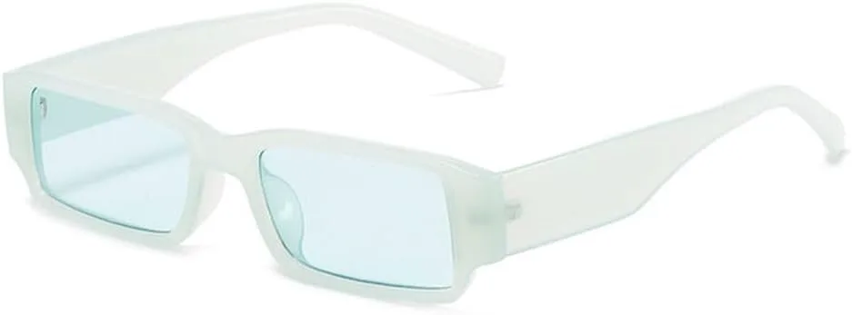 

Женские солнцезащитные очки, модные прямоугольные солнцезащитные очки для мужчин, винтажные очки, прозрачные, желейные, розовые, UV400, SUN2140 Generic, Jelly Blue