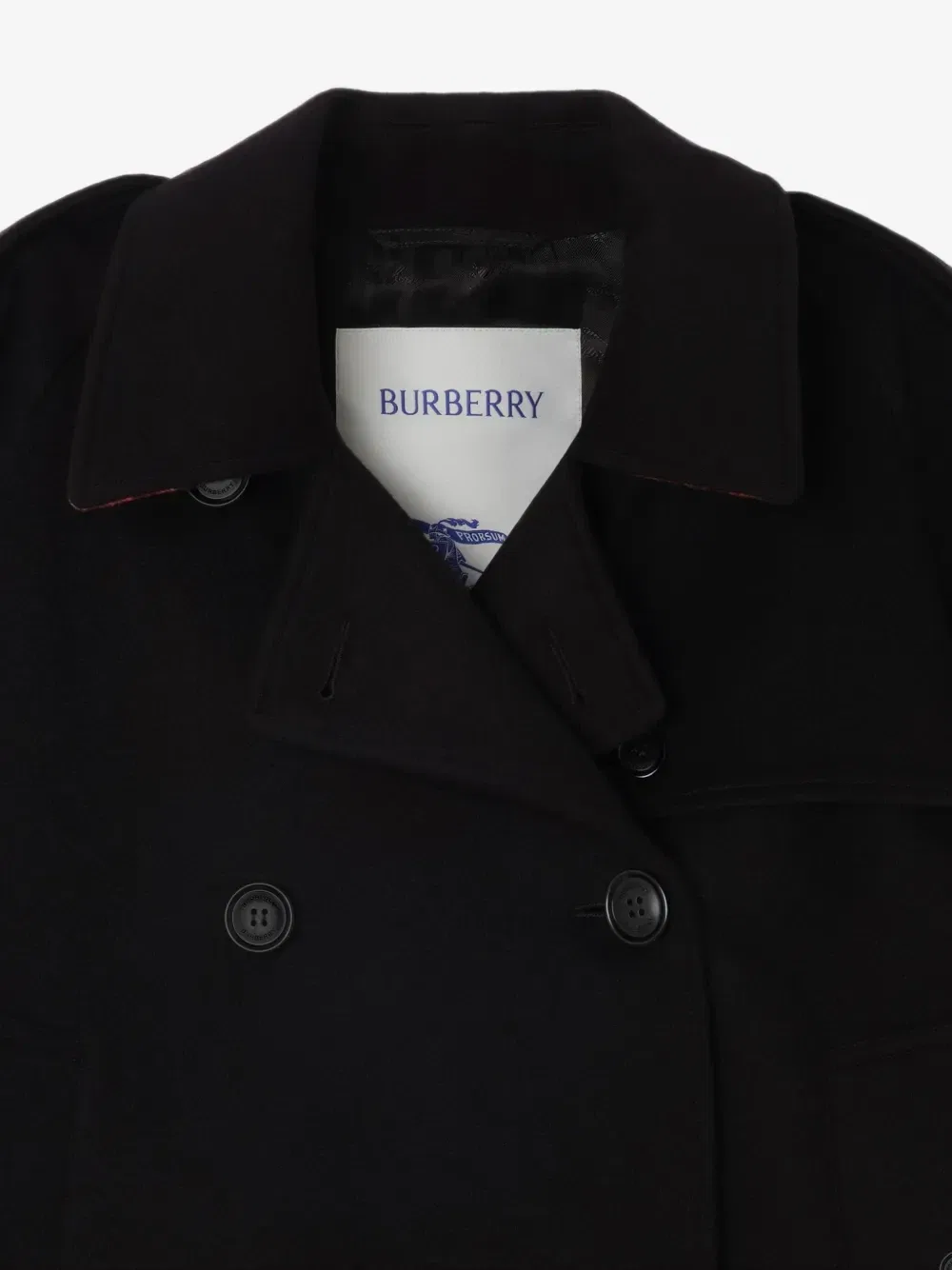 Укороченная кашемировая куртка Mayfair-тренч BURBERRY, черный — фото 2